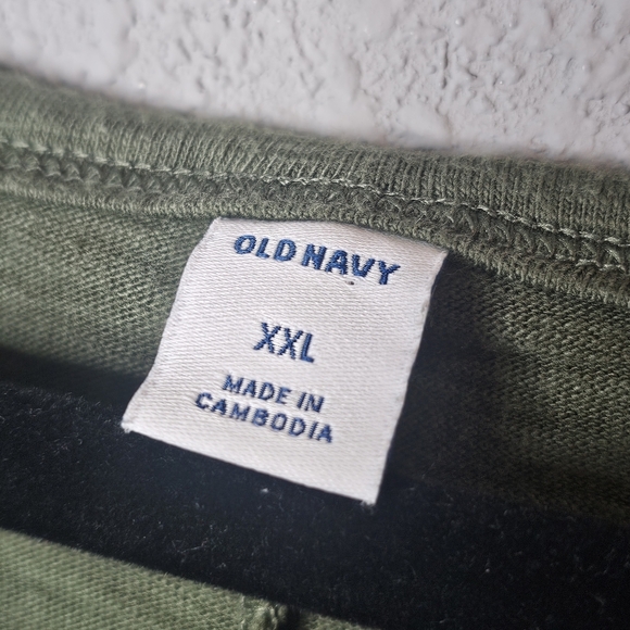 Old Navy Tee Shirt Dress Plus Size‎ XXL  Green Solid Casual Shift Loungewear - Picture 6 of 7